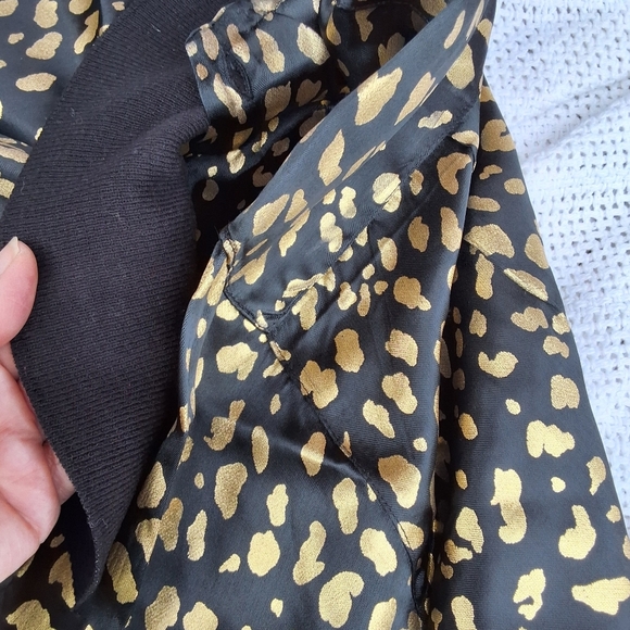 Centre Ville vintage French Golden leopard button down 2X ..14-18 - Picture 13 of 14